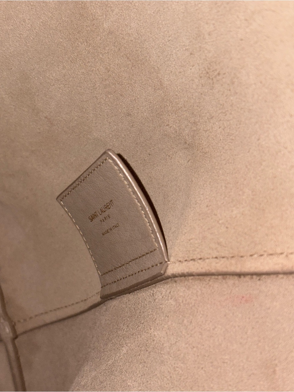 Saint Laurent YSL Shopping Leather Tote beige medium - Picture 8 of 13
